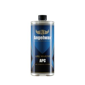 1 litre transparent bottle containing ARK MARINE APC All-Purpose Cleaner by Angelwax.