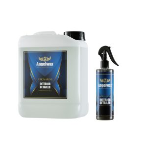 5 litre jerrycan and 500ml bottle, both containing ARK MARINE Interior Detailing Spray by Angelwax.