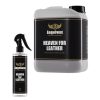 500ml bottle and 5 litre jerrycan both containing a specialised leather cleaner called Heaven For Leather by Angelwax.