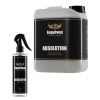 500ml bottle and 5 litre jerrycan both containing Absolution Specialist Carpet And Upholstery Cleaner by Angelwax.