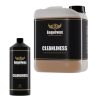 1 litre bottle and 5 litre jerrycan both containing Cleanliness Concentrated Orange Pre-Wash by Angelwax.