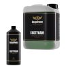 1 litre bottle and 5 litre jerrycan both containing Fastfoam Professional Detailing Snowfoam by Angelwax.