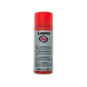 White aerosol spray can with red cap. Contains Lubrice by Autosmart.