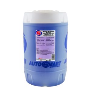 25 litre semi-transparent jerrycan containing Rubber and Plastic Dressing by Autosmart.