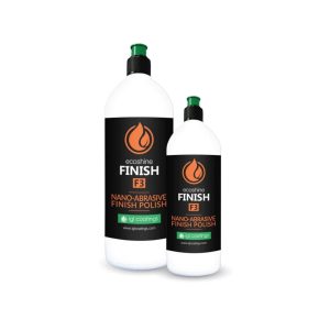 Two bottles containing liquid called Ecoshine Finish F3 by IGL