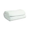 Folded white thick microfiber towel