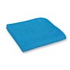 Light blue waffle weave cloth with smooth edging, folded in four