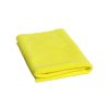 Folded yellow microfiber cloth