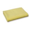 Folded yellow microfiber cloth