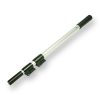 Telescopic pole in white with black trims