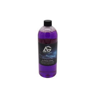 Transparent bottle containing Infinite All Purpose Cleaner by Auto Glanz.