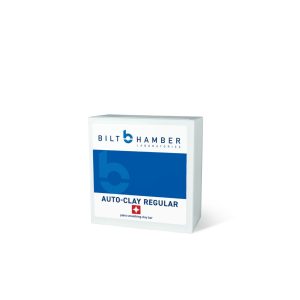 Plastic box in white and blue colours, containing Bilt Hamber regular clay bar.