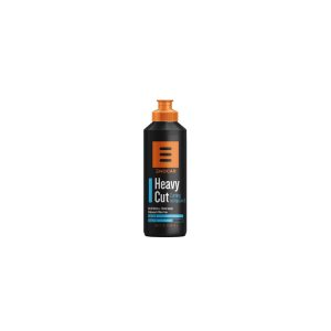 Black plastic bottle with orange nozzle containing Heavy Cut Cutting Compound