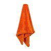 Thick orange hanging drying towel.