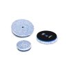 Three Shinemate fast-cutting microfiber pads in blue and white colour.