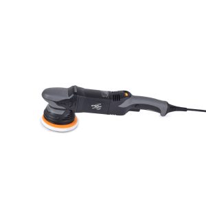 Corded black and grey dual action polisher.