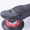 Close up of detail of corded black and grey rotary polisher.