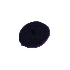 Wool pad for rotary polisher in black colour.