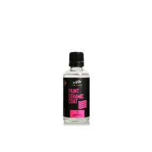 Small transparent bottle containing Paint Ceramic Coat by Zvizzer