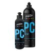 Two black plastic bottles with nozzle containing Pre Cut deep scratch remover by Zvizzer.