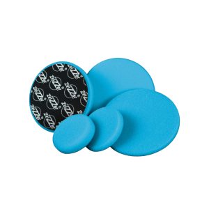 Set of five Zvizzer foam pads in light blue colour and varying sizes.