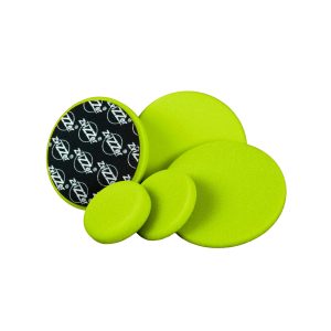 Set of five Zvizzer foam pads in green colour and varying sizes.