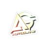 Auto Glanz logo holographic sticker.