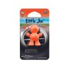 Packaged doll-shaped plastic air freshener for car vent in orange colour and Fruit scent.