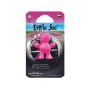 Packaged doll-shaped plastic air freshener for car vent in pink colour and Passion scent.