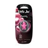 Packaged doll-shaped liquid air freshener for car in pink colour and with Strawberry scent.