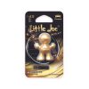 Packaged doll-shaped plastic air freshener for car vent in metallic gold colour and Cinnamon scent.