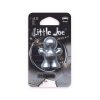 Packaged doll-shaped plastic air freshener for car vent in metallic silver colour and Ginger scent.