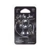 Packaged doll-shaped plastic air freshener for car vent in metallic black colour and Musk scent.