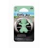 Packaged doll-shaped plastic air freshener for car vent in mint colour and Fresh Mint scent.