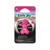 Packaged doll-shaped plastic air freshener for car vent in pink colour and Fruit scent.