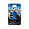 Packaged doll-shaped plastic air freshener for car vent in blue colour and Ocean Splash scent.