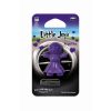 Packaged doll-shaped plastic air freshener for car vent in purple colour and Royal Tea scent.