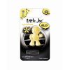 Packaged doll-shaped plastic air freshener for car vent in light yellow colour and Funky Vanilla scent.