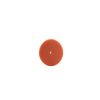 Orange round foam pad for polisher with 5 inch diameter