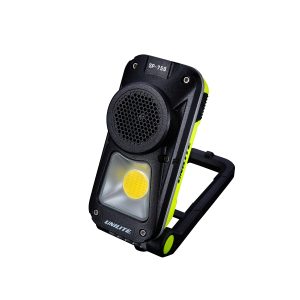 Rechargeable bluetooth speaker light by Unilite.