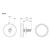 Diagram of the super strong large magnet for SLR lights by Unilite