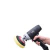 Corded black and grey lightweight vertical rotary polisher.