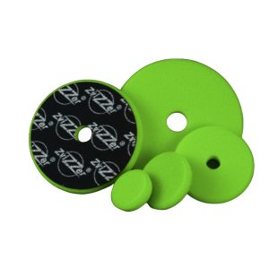 Set of five Zvizzer foam pads in green colour and varying sizes.