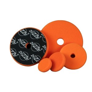 Set of five Zvizzer foam pads in orange colour and varying sizes.