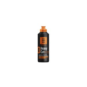 Black plastic bottle with orange nozzle containing Heavy Cut Plus Cutting Compound