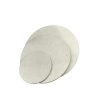 Three Zvizzer natural felt polishing pads in different sizes.