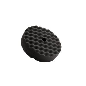 Black finishing double sided waffle foam pad with a five eighths fitting.