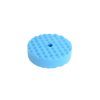 Blue medium cut double sided waffle foam pad with a five eighths fitting.