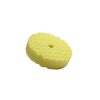 Yellow heavy cut double sided waffle foam pad with a five eighths fitting.