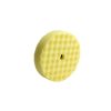 Yellow heavy cut double sided waffle foam pad with a five eighths fitting.